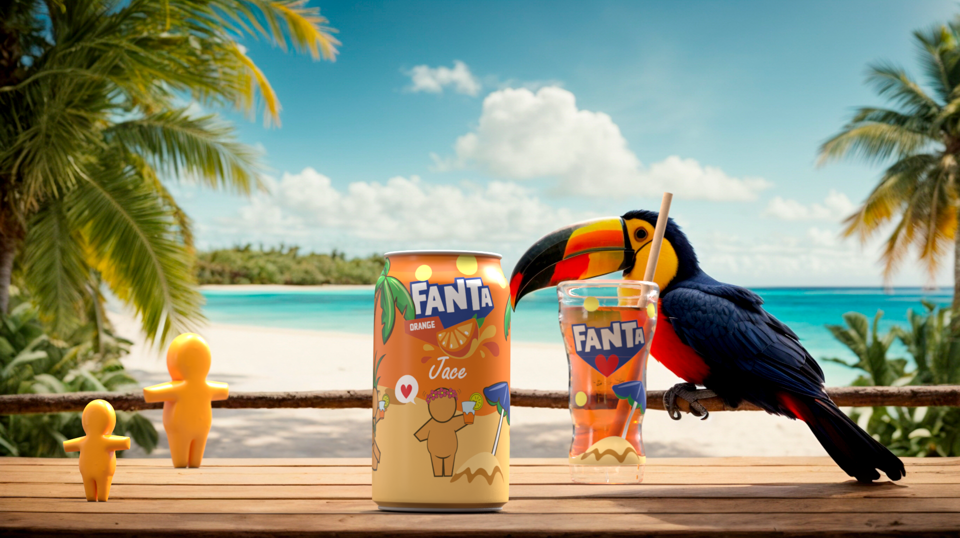 Design graphique inspiré de la culture locale réunionnaise