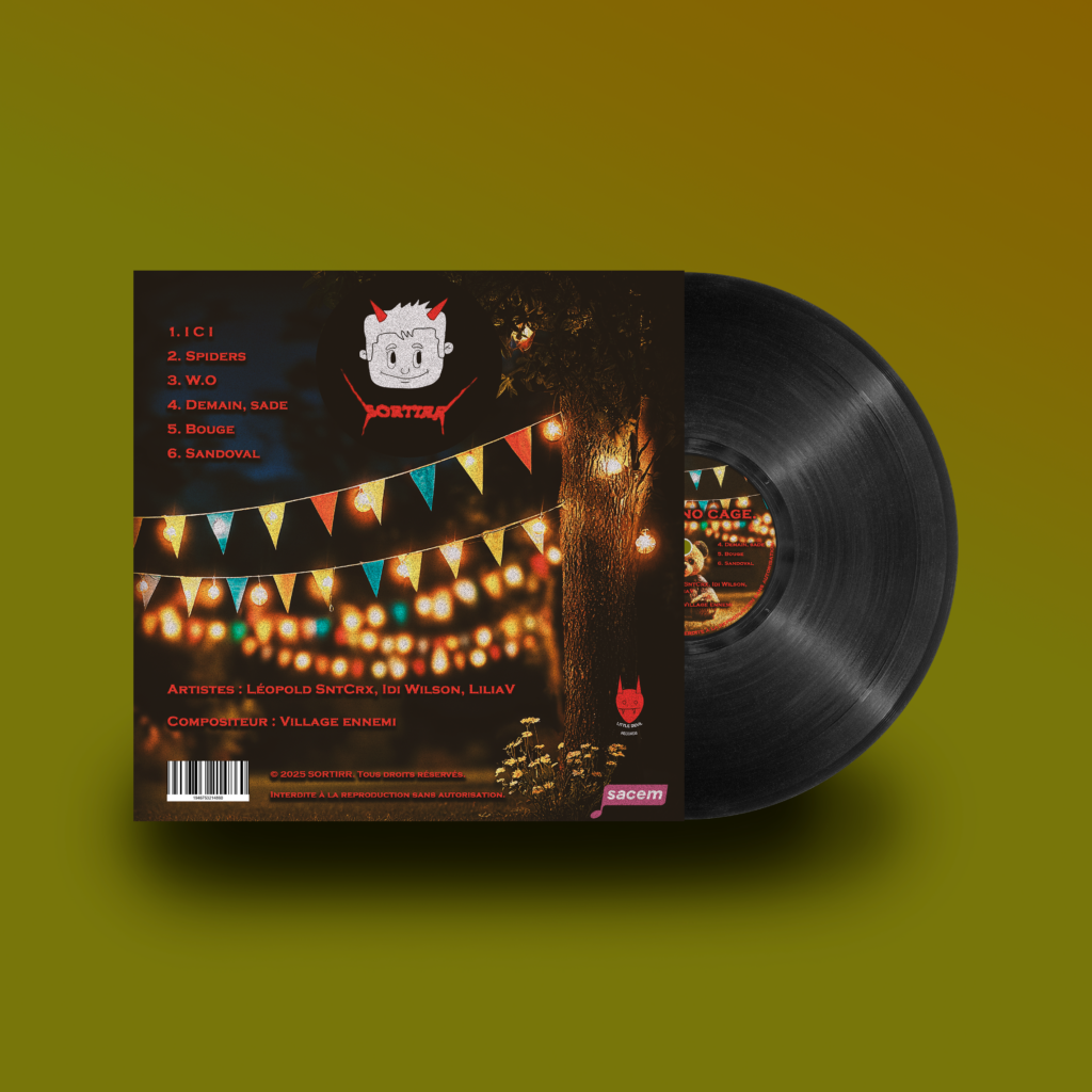 cover d'album avec un design graphique unique et impactant