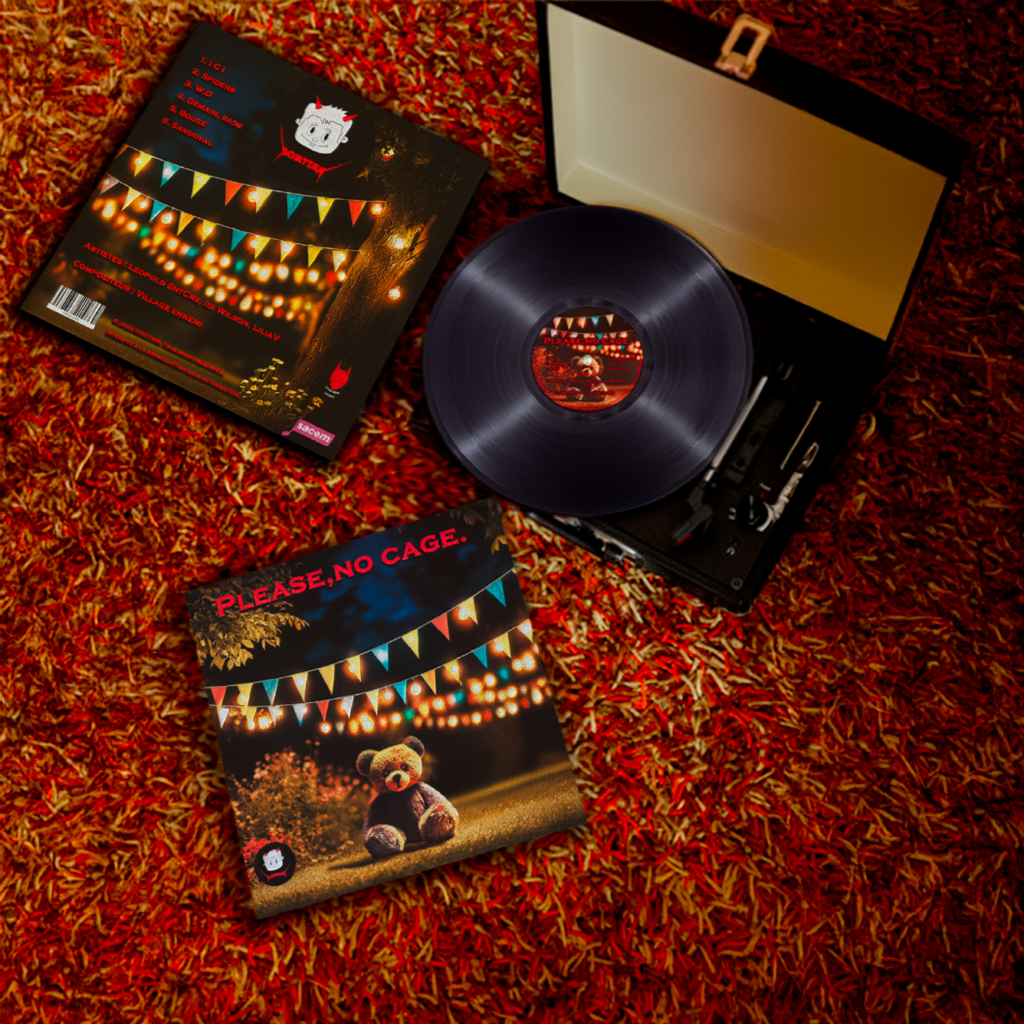 cover d'album avec un design graphique unique et impactant